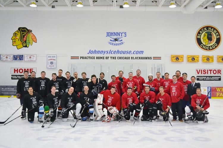 2016 CRE Broker Hockey Classic participants raise more than $12,000 for Chicago Blackhawks Charities and ICE Program