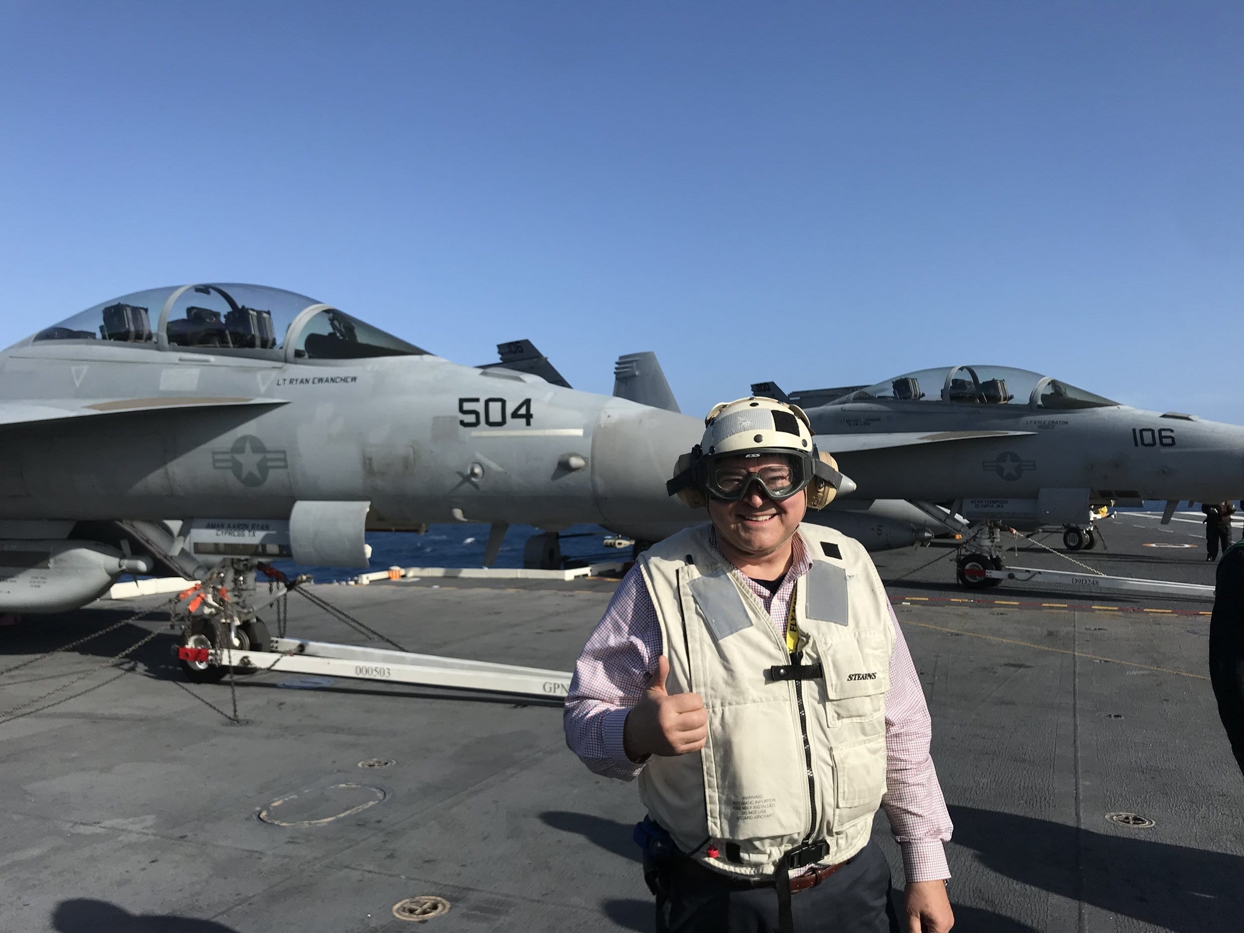 Bruce Granger’s Distinguished Visitor Navy Embark Trip