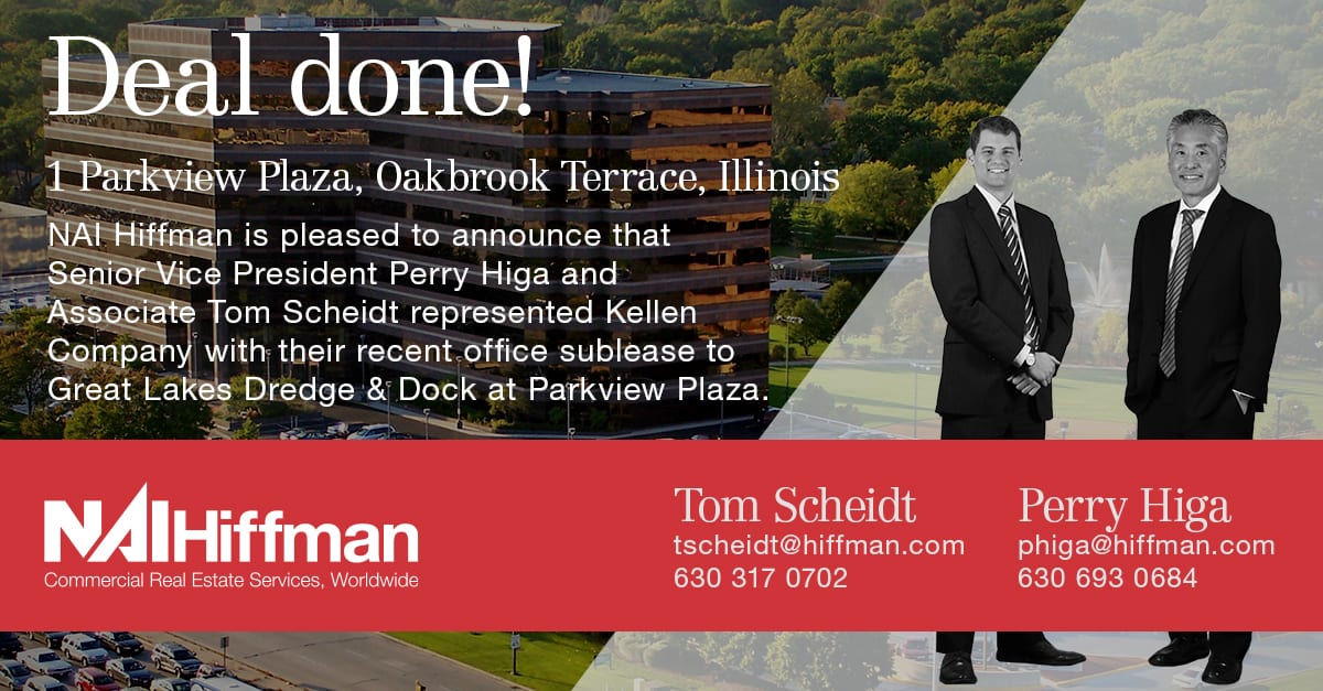 NAI Hiffman’s Perry Higa and Tom Scheidt Represent Kellen Company in Office Sublease