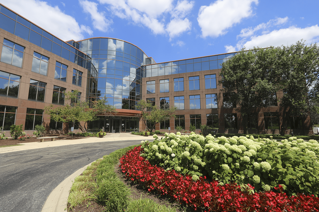 With five recent leases signed, 2200 Cabot in Lisle is an example of improved office leasing in suburban Chicago