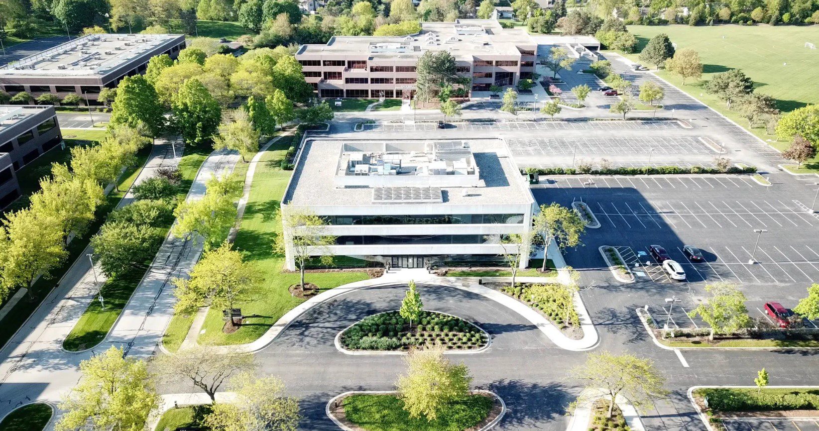 Aerial image of 1733 Park office in Naperville