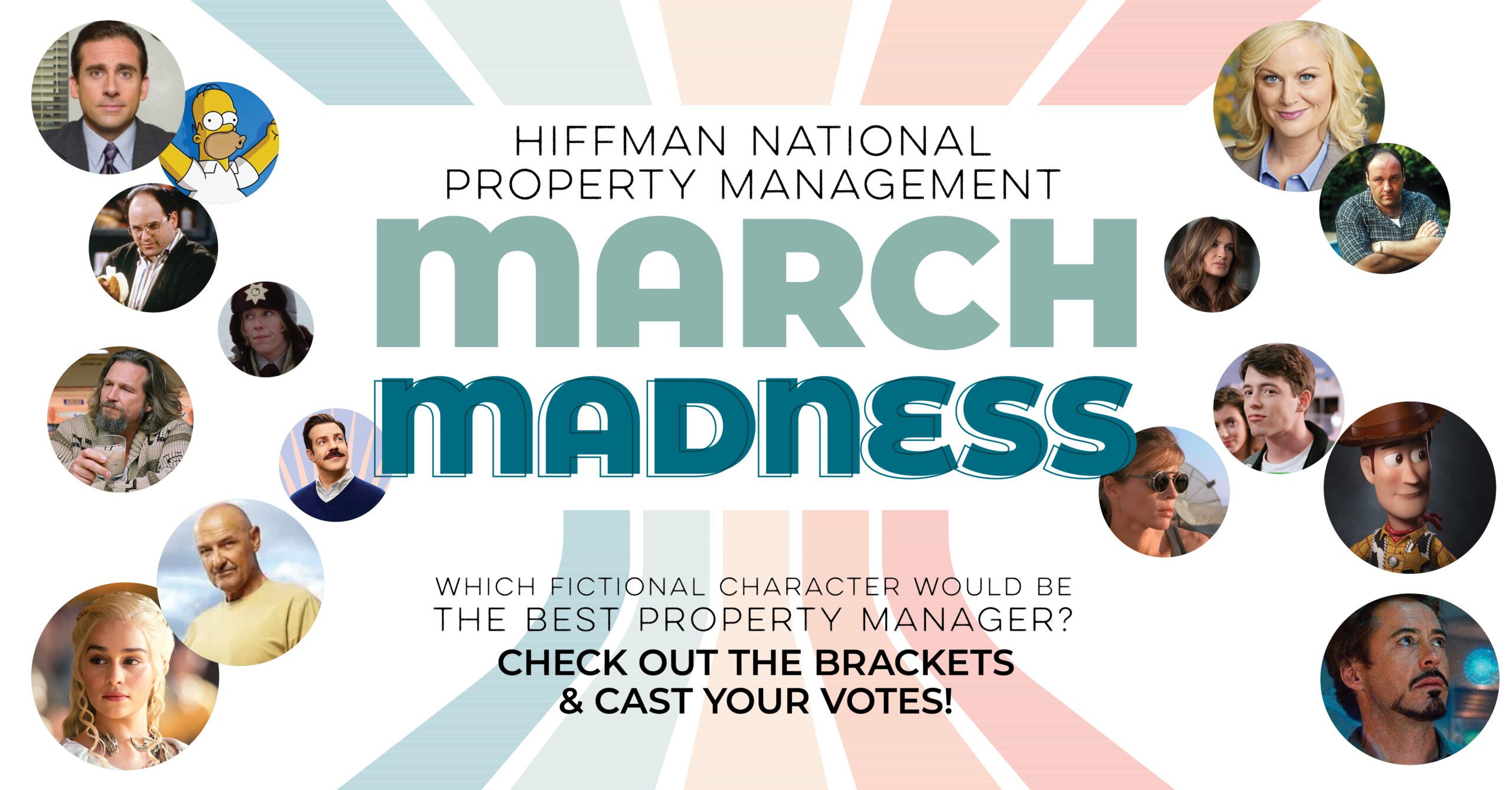 Fictional Characters Face off in Hiffman National’s Property Management March Madness