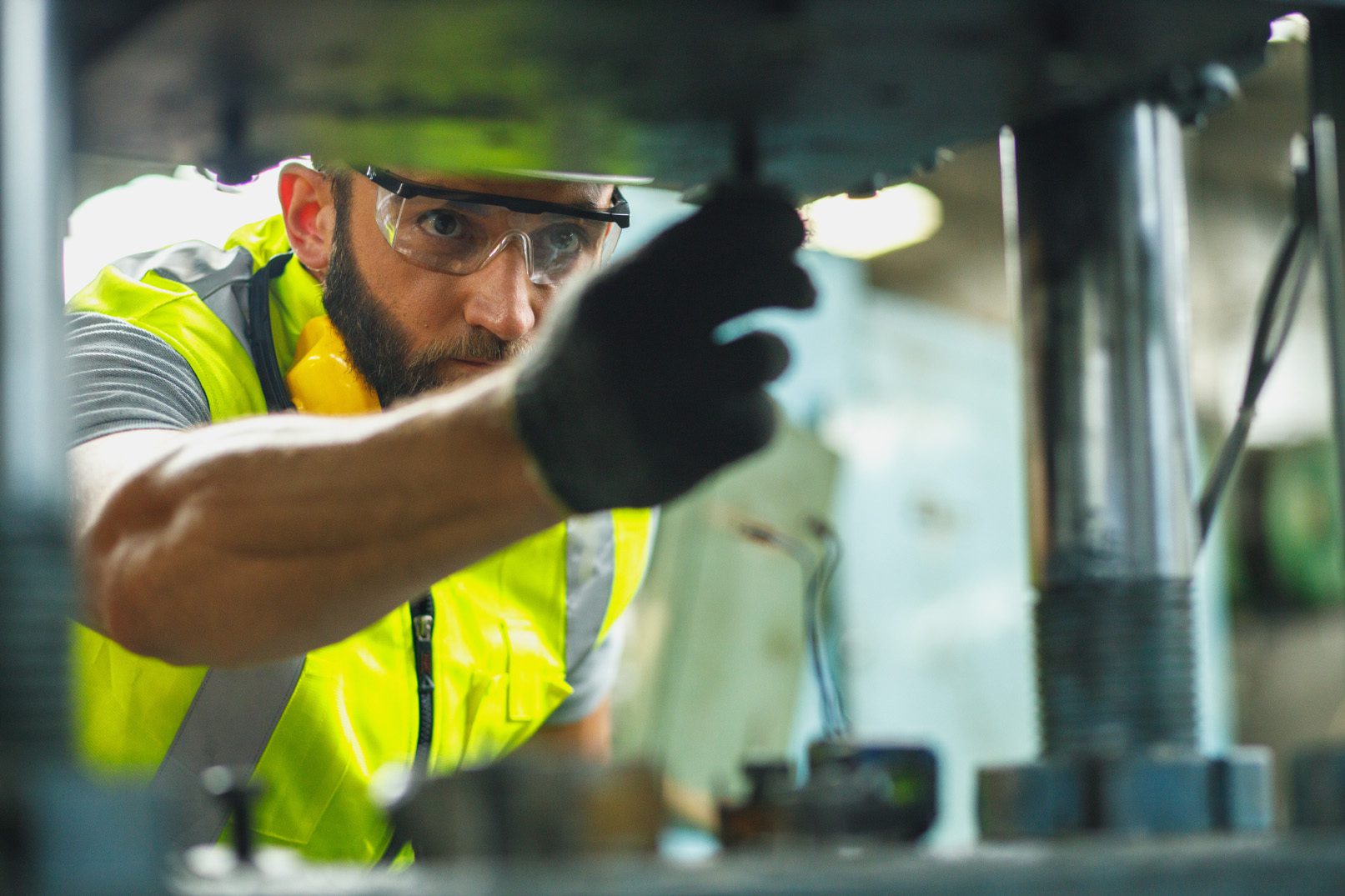 Ttehnician vendor working on a unit